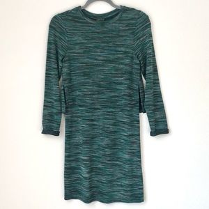 \Topshop\• Green Striped Sweater Dress